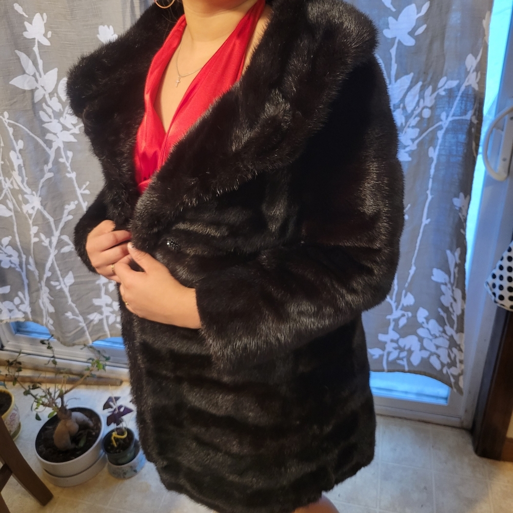 Custom made mink coat